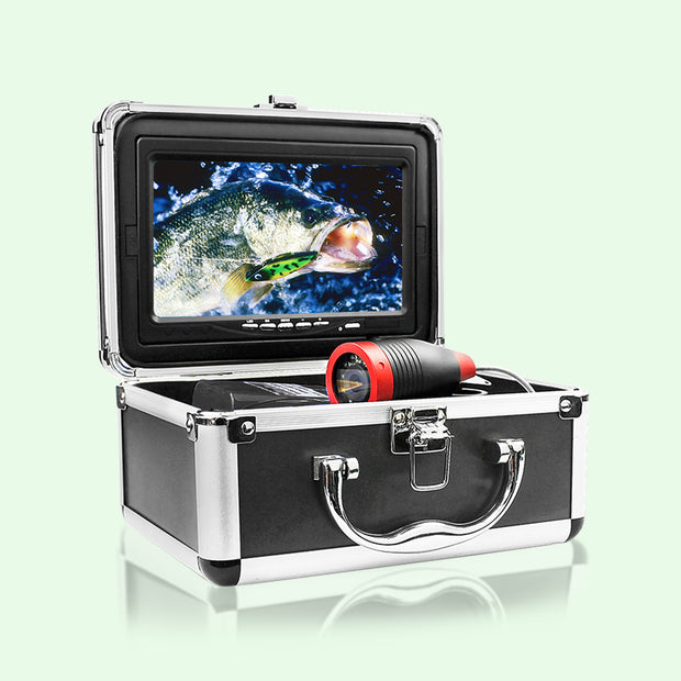 Underwater Fishing Camera, 720P Camera, Portable Video Fish Finder with 800*480 IPS 7 inch Screen, 12pcs IR and 12pcs LED White Lights for Ice, Lake, Boat, Sea Fishing | DV3524E
