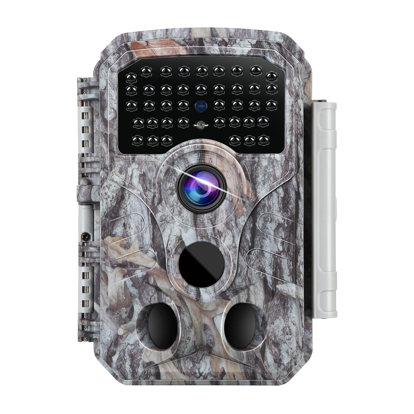 2-Pack 32MP Photo 1296P Video Trail Camera, 100ft Night Vision Game Cam, 0.1s Trigger Speed Waterproof for Backyard Security | T306 Driftwood Bark