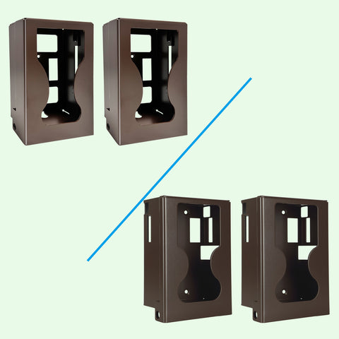 2 Pack Game Trail Camera Safe Security Case & Protective Metal Box