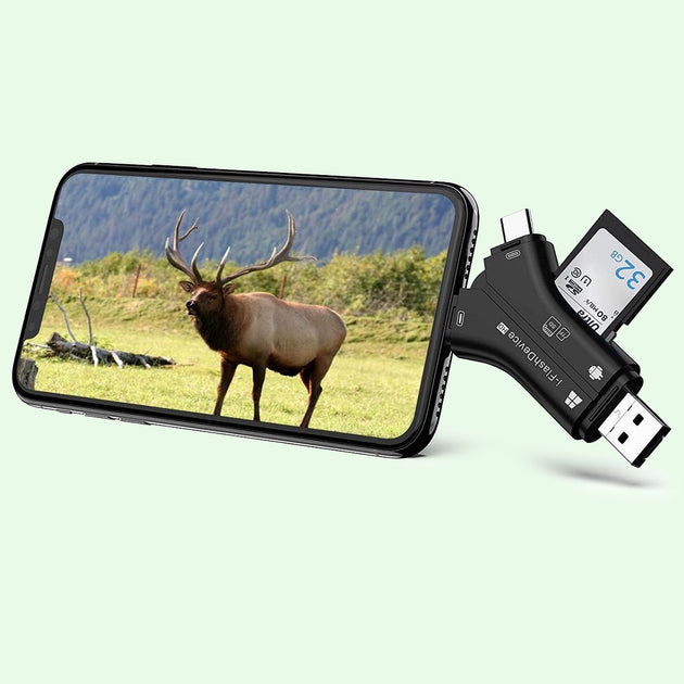 Game Trail Camera SD Card Reader & Viewer, Micro SD Memory Card Reader