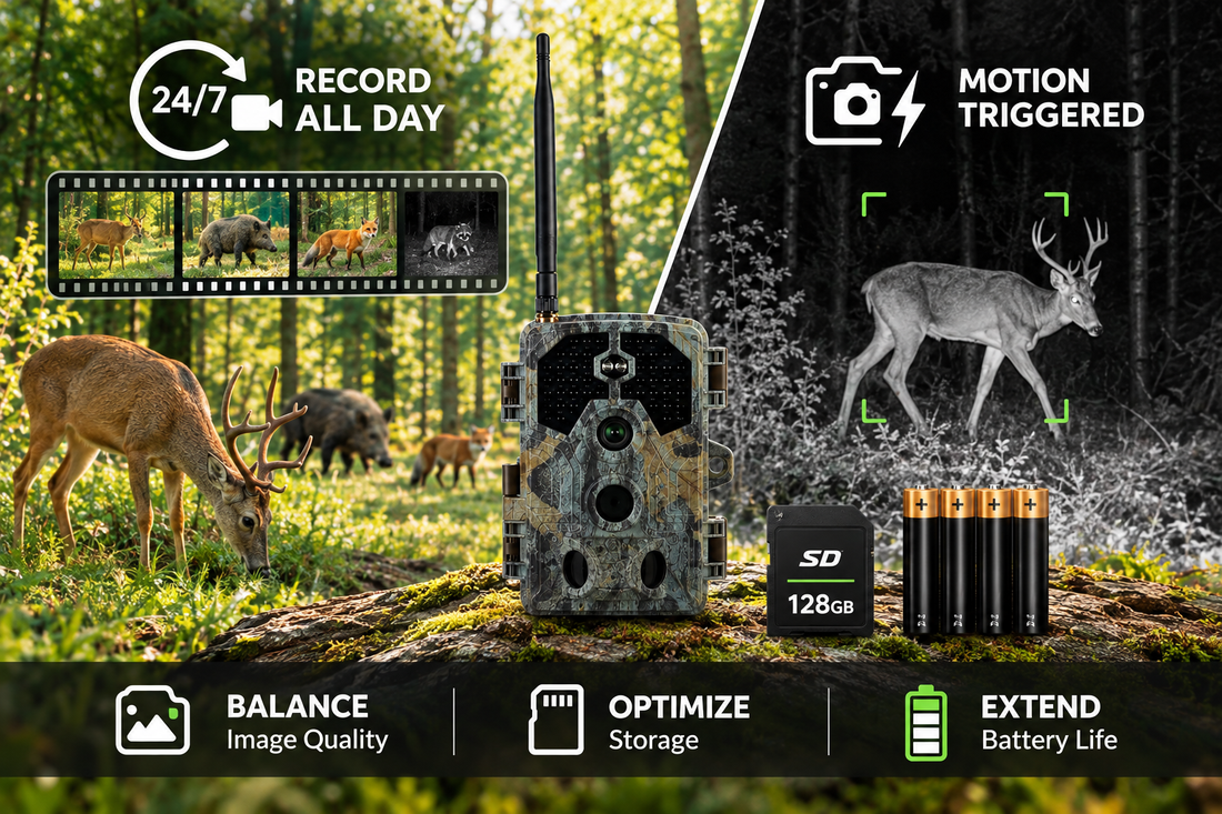 Should Your Trail Camera Record All Day? Balancing Image Quality, Storage, and Battery Life