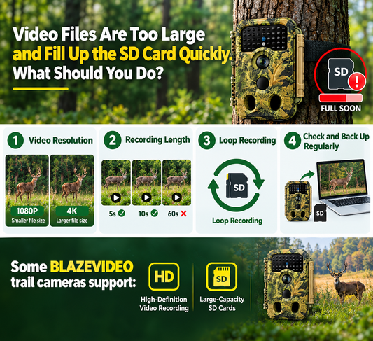 Video Files Are Too Large and Fill Up the SD Card Quickly. What Should You Do?