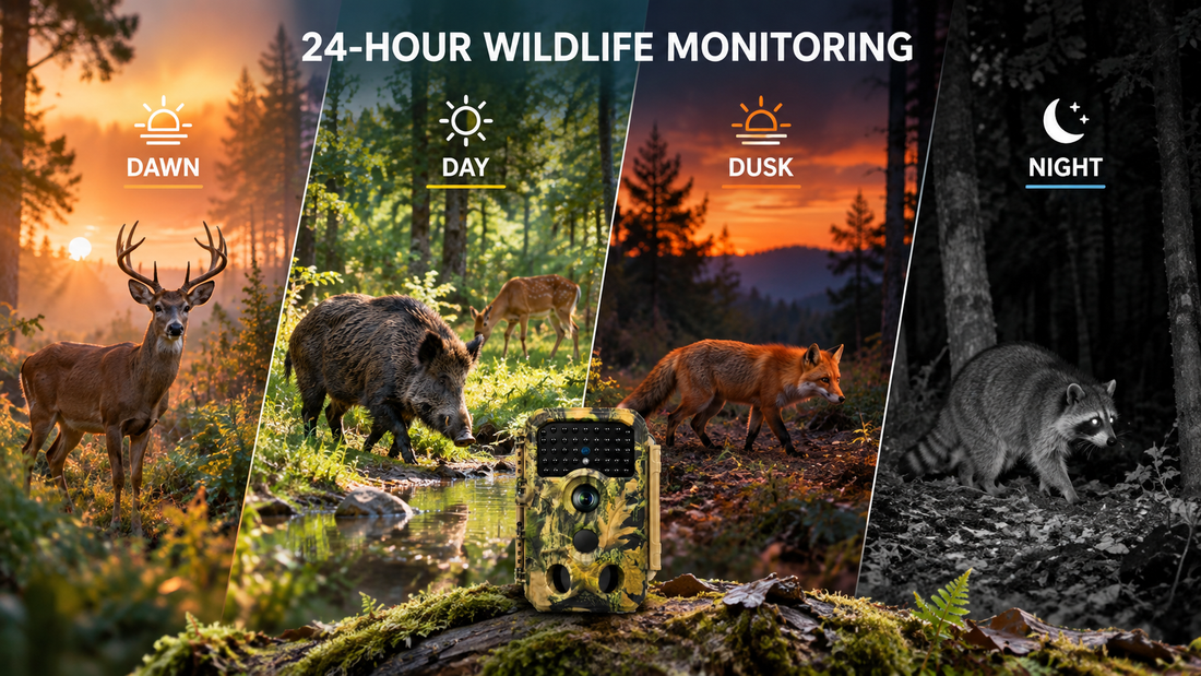 When Do Animals Usually Appear? Recording 24-Hour Wildlife Activity