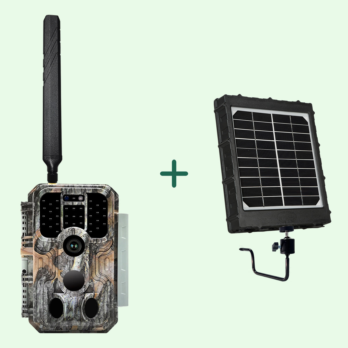 Bundle Solarpanel Kits + 4G LTE trail camera