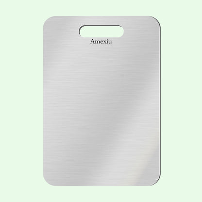Amexiu Titanium Cutting boards - 100% Pure Titanium Cutting Boards For Kitche,Easy to clean, Double-sided food-grade Cutting Board For Cutting Meats, Fruits And Vegetables