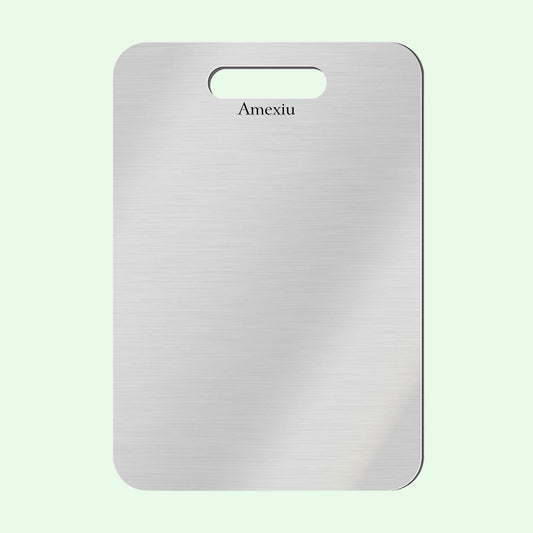 Amexiu Titanium Cutting boards - 100% Pure Titanium Cutting Boards For Kitche,Easy to clean, Double-sided food-grade Cutting Board For Cutting Meats, Fruits And Vegetables