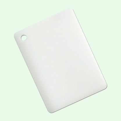 Amexiu Chopping boards for kitchen use, Dishwasher- Safe Plastic Chopping Board for Kitchen with Easy Grip Handle, White，11.81 x 17.81 in