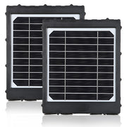 2-Pack Solar Panel Kit 12V/6V/9V with 8000mAH Rechargeable Lithium Battery, Outdoor Waterproof for All Wildlife Game & Trail Cameras | BL8000