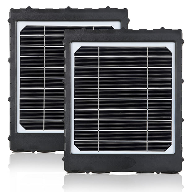 2-Pack Solar Panel Kit 12V/6V/9V with 8000mAH Rechargeable Lithium Battery, Outdoor Waterproof for All Wildlife Game & Trail Cameras | BL8000