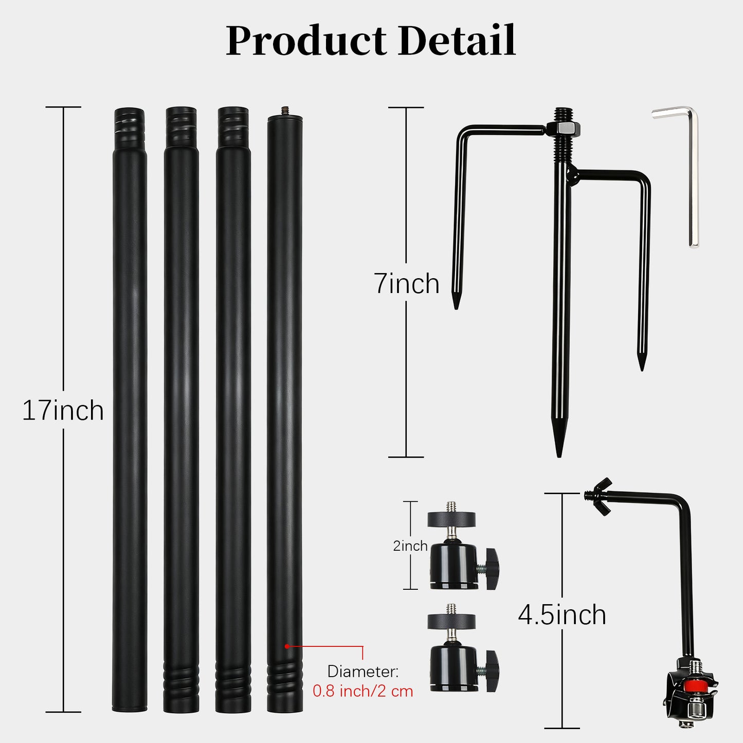 6 Ft Trail Camera Mount Stake for Trail Cam & Solar panel with Solar Panel Arm, 2-in-1 Steel Ground Stake with 360° Swivel & 3-Spike Base for Hunting Security Cam