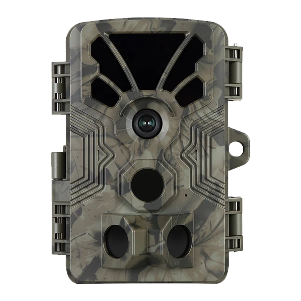 Trail Camera 4K Video 64MP Photo with Audio, 100ft Night Vision Motion Activated Game Cam, 0.1s Trigger IP66 Waterproof for Wildlife Monitoring | A106 Driftwood Bark