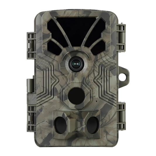 4K Video 64MP Photo Trail Camera with Audio, 100ft Night Vision Motion Activated Game Cam, 0.1s Trigger IP66 Waterproof for Wildlife Monitoring | A106 Driftwood Bark