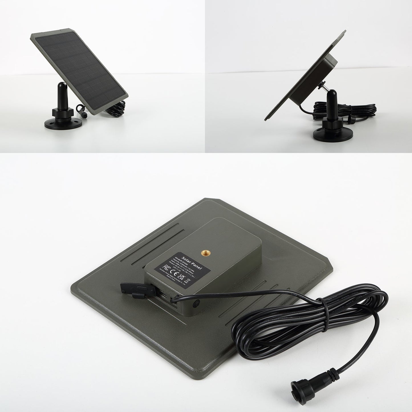 Solar Panel Wildlife Camera Solar Charger 5200 mAh/3.7V, Supports 6V/9V/12V Output, 1.7/2.1mm DC Connector for Wildlife Camera Battery and Other Small Devices | SP350