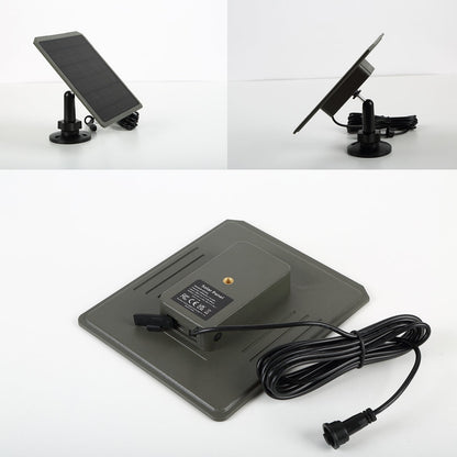 Solar Panel Wildlife Camera Solar Charger 5200 mAh/3.7V, Supports 6V/9V/12V Output, 1.7/2.1mm DC Connector for Wildlife Camera Battery and Other Small Devices | SP350