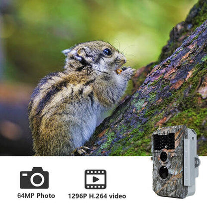 2-Pack Wireless Bluetooth WiFi 64MP 1296P Video Game Trail Deer Camera Night Vision No Glow Motion Activated Waterproof Photo & Video Model | W600 Oak Brown