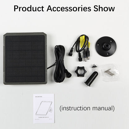 Solar Panel Wildlife Camera Solar Charger 5200 mAh/3.7V, Supports 6V/9V/12V Output, 1.7/2.1mm DC Connector for Wildlife Camera Battery and Other Small Devices | SP350