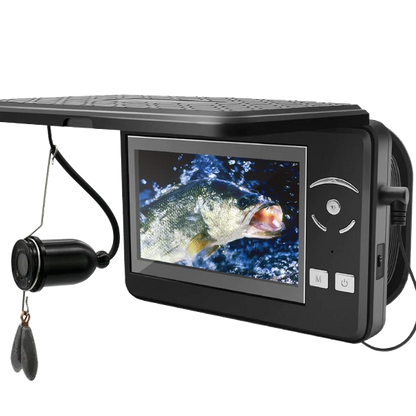 Underwater Fishing Camera, Portable Fish Finder Camera HD 1000 TVL Infrared LED Waterproof Camera with 4.3 Inch LCD Monitor for Ice Lake Sea Boat Kayak Fishing F431B