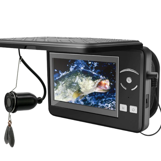 Underwater Fishing Camera, Portable Fish Finder Camera HD 1000 TVL Infrared LED Waterproof Camera with 4.3 Inch LCD Monitor for Ice Lake Sea Boat Kayak Fishing F431B