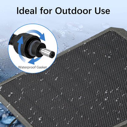 Solar Panel Wildlife Camera Solar Charger 5200 mAh/3.7V, Supports 6V/9V/12V Output, 1.7/2.1mm DC Connector for Wildlife Camera Battery and Other Small Devices | SP350