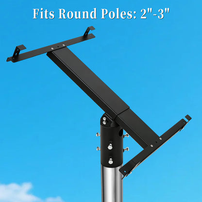 Adjustable Solar Panel Pole Mount for 20W-150W Panels