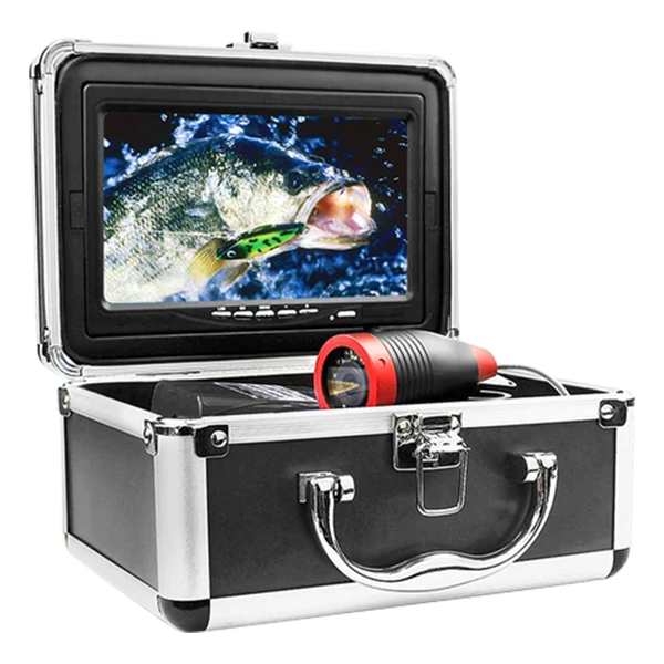 Underwater Fishing Camera, 720P Camera, Portable Video Fish Finder with 800*480 IPS 7 inch Screen, 12pcs IR and 12pcs LED White Lights for Ice, Lake, Boat, Sea Fishing | DV3524E