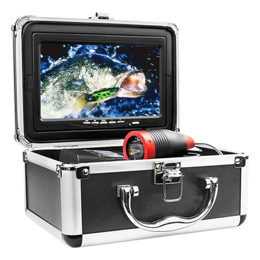 Underwater Fishing Camera, 720P Camera, Portable Video Fish Finder with 800*480 IPS 7 inch Screen, 12pcs IR and 12pcs LED White Lights for Ice, Lake, Boat, Sea Fishing | DV3524E
