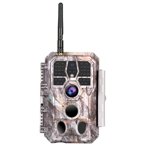 Bluetooth WIFI Game Trail Cameras 64MP 1296P for Wildlife Observing & Home or Backyard Security Night Vision Motion Activated Waterproof | A280W Driftwood Bark