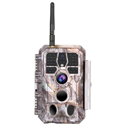Bluetooth WIFI Game Trail Cameras 64MP 1296P for Wildlife Observing & Home or Backyard Security Night Vision Motion Activated Waterproof | A280W Driftwood Bark