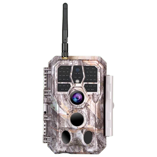 Bluetooth WIFI 64MP 1296P Game Trail Cameras for Wildlife Observing & Home or Backyard Security Night Vision Motion Activated Waterproof | A280W Driftwood Bark