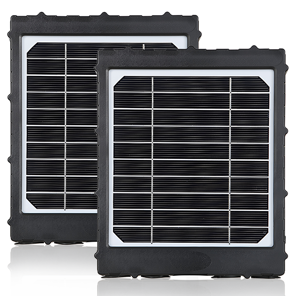 2-Pack Solar Panel Kit 12V/6V/9V with 8000mAH Rechargeable Lithium Battery, Outdoor Waterproof for All Wildlife Game & Trail Cameras | BL8000