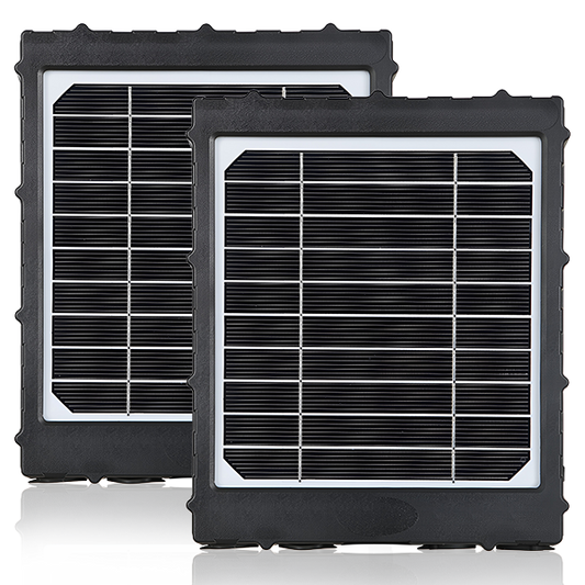 2-Pack Solar Panel Kit 12V/6V/9V with 8000mAH Rechargeable Lithium Battery, Outdoor Waterproof for All Wildlife Game & Trail Cameras | BL8000
