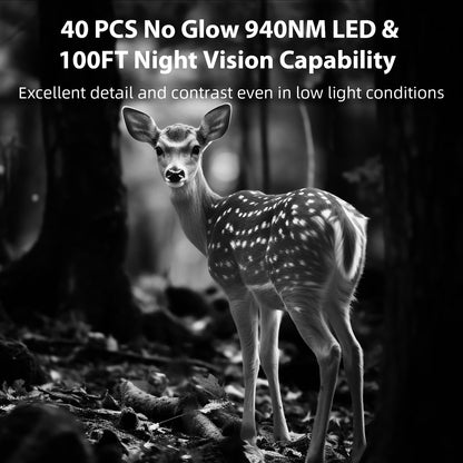 2-Pack Trail Camera 32MP Photo 1296P Video , 100ft Night Vision Game Cam, 0.1s Trigger Speed Waterproof for Wildlife Scouting | T306 Matte Olive Drab