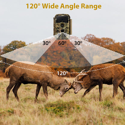 2-Pack Trail Camera 32MP Photo 1296P Video , 100ft Night Vision Game Cam, 0.1s Trigger Speed Waterproof for Wildlife Scouting | T306 Matte Olive Drab