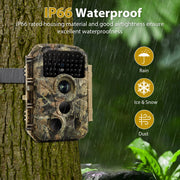 2-Pack Game & Trail Camera 1296P Video & 32MP Photo with 100ft Night Vision Motion Activated 0.1s Trigger Speed Waterproof for Home Security, Outdoor Wildlife Scouting | T306 Green