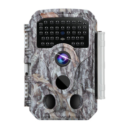 2-Pack 32MP Photo 1296P Video Trail Camera, 100ft Night Vision Game Cam, 0.1s Trigger Speed Waterproof for Backyard Security  | T306 Driftwood Bark