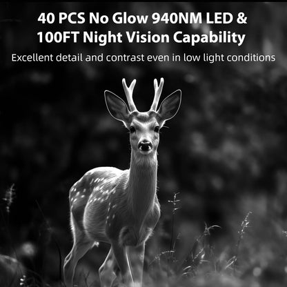 2-Pack 32MP Photo 1296P Video Trail Camera, 100ft Night Vision Game Cam, 0.1s Trigger Speed Waterproof for Backyard Security  | T306 Driftwood Bark