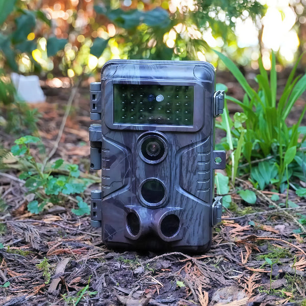 2-Pack 64MP 1296P MP4 Video Game Trail Deer Cameras Wildlife Cams 100ft Night Vision Motion Activated 0.1S Trigger Speed Waterproof No Glow | A323 Oak Brown