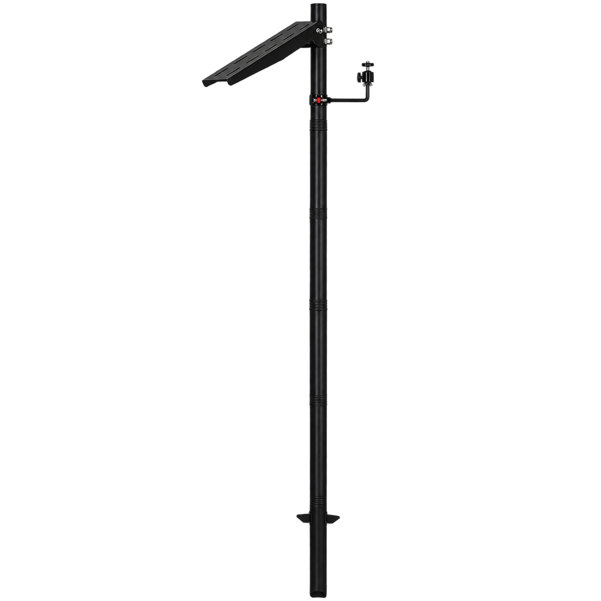 Solar Camera Mount Pole(7.8' Tall) for 5W-25W Panels, Steel Ground Stake