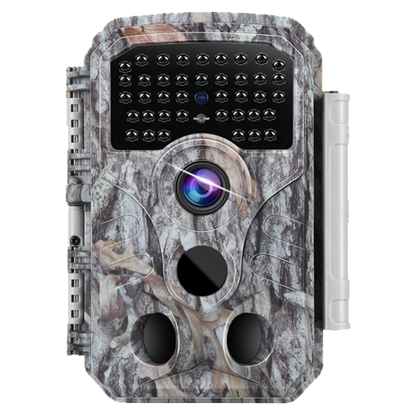 32MP Photo 1296P Video Trail Camera, 100ft No-Glow Night Vision Game Cam, 0.1s Trigger Speed Waterproof for Backyard Security | T306 Driftwood Bark