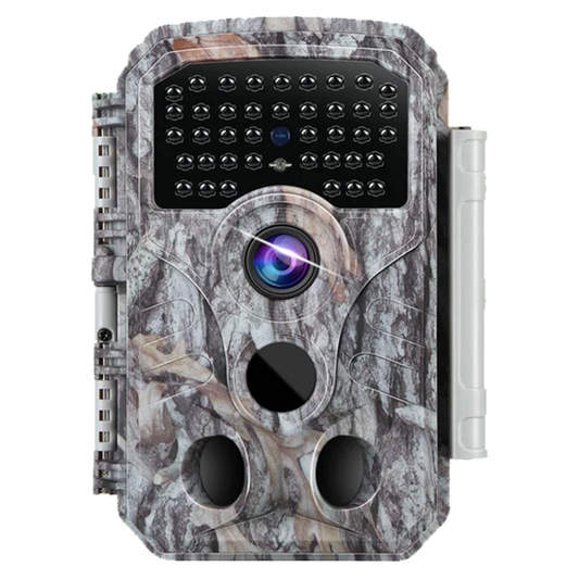 32MP Photo 1296P Video Trail Camera, 100ft No-Glow Night Vision Game Cam, 0.1s Trigger Speed Waterproof for Backyard Security | T306 Driftwood Bark