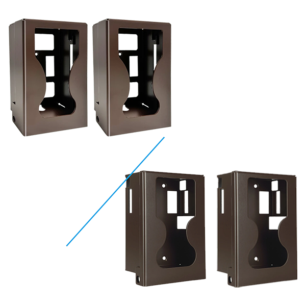 2 Pack Game Trail Camera Safe Security Case & Protective Metal Box