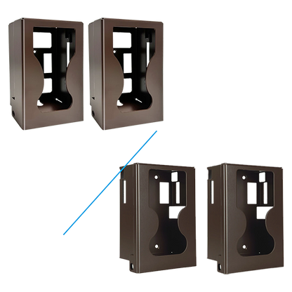2 Pack Game Trail Camera Safe Security Case & Protective Metal Box