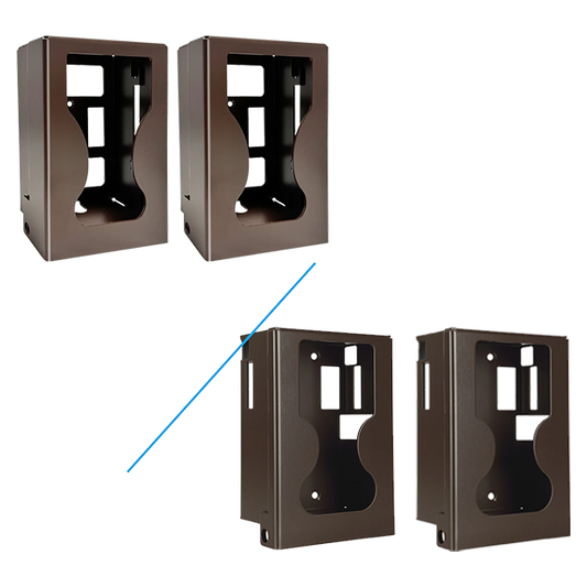 2 Pack Game Trail Camera Safe Security Case & Protective Metal Box