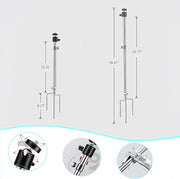 Wildlife camera mount, thick foldable stainless steel mount, 360° adjustable, universal thread connection 1/4''-20 (6 mm) for solar panel, night fishing lights