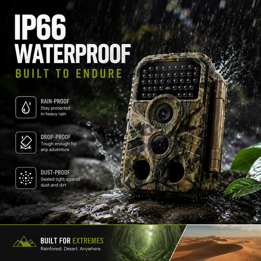 32MP Photo 1296P Video Trail Camera, 100ft No-Glow Night Vision Game Cam, 0.1s Trigger Speed Waterproof for Wildlife Scouting | T306 Matte Olive Drab