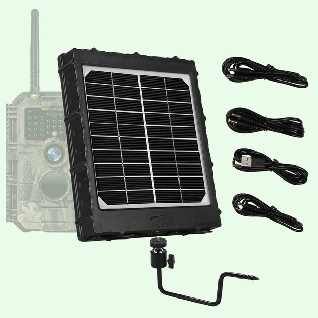 Solar Panel Kit 12V/6V/9V with 8000mAH Rechargeable Lithium Battery, Outdoor Waterproof for All Wildlife Cameras, Game & Trail Cameras | BL8000