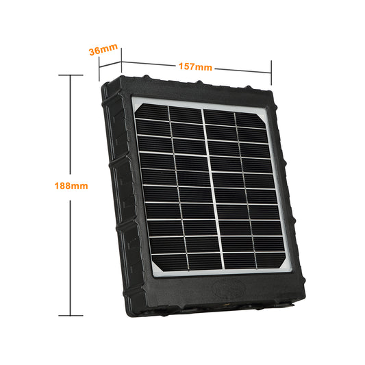 Solar Panel Kit 12V/6V/9V with 8000mAH Rechargeable Lithium Battery, Outdoor Waterproof for All Wildlife Cameras, Game & Trail Cameras | BL8000