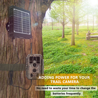Solar Panel Kit 12V/6V/9V with 8000mAH Rechargeable Lithium Battery, Outdoor Waterproof for All Wildlife Cameras, Game & Trail Cameras | BL8000