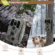 4G LTE Cellular Game & Trail Camera 32MP 1296P 100ft Night Vision Motion Activated Waterproof with SIM Card Sends Picture to Cell Phone | A390G Red