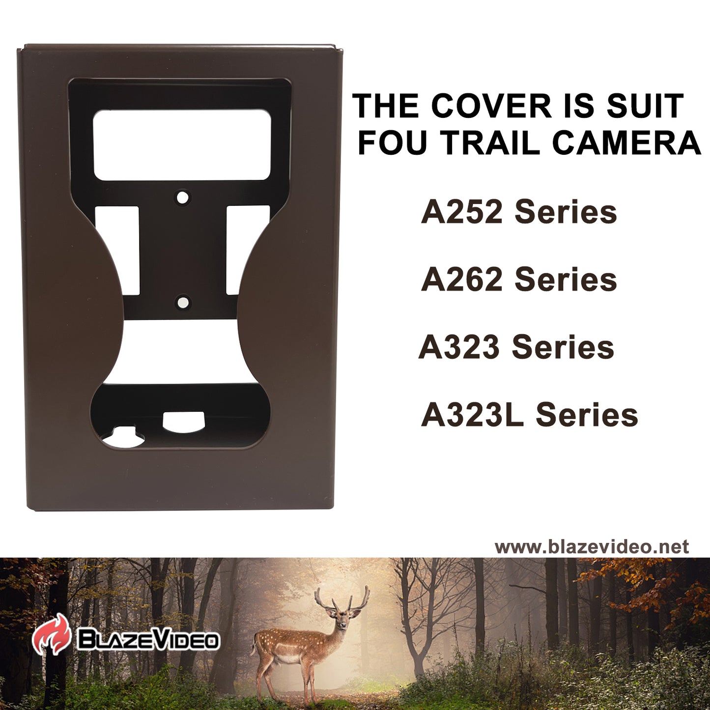 Game Trail Camera Safe Security Protective Metal Case & Box for Blazevideo & Gardepro